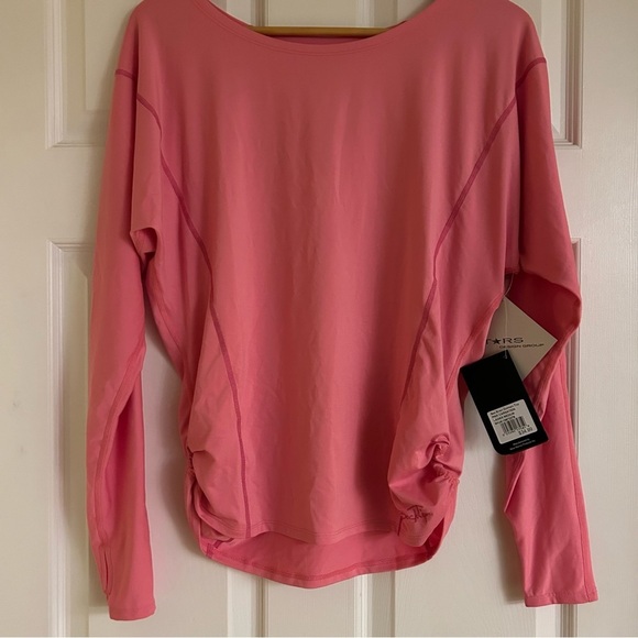 NWT BLACK TIP Dolman Top in Carnation Pink - Picture 4 of 13